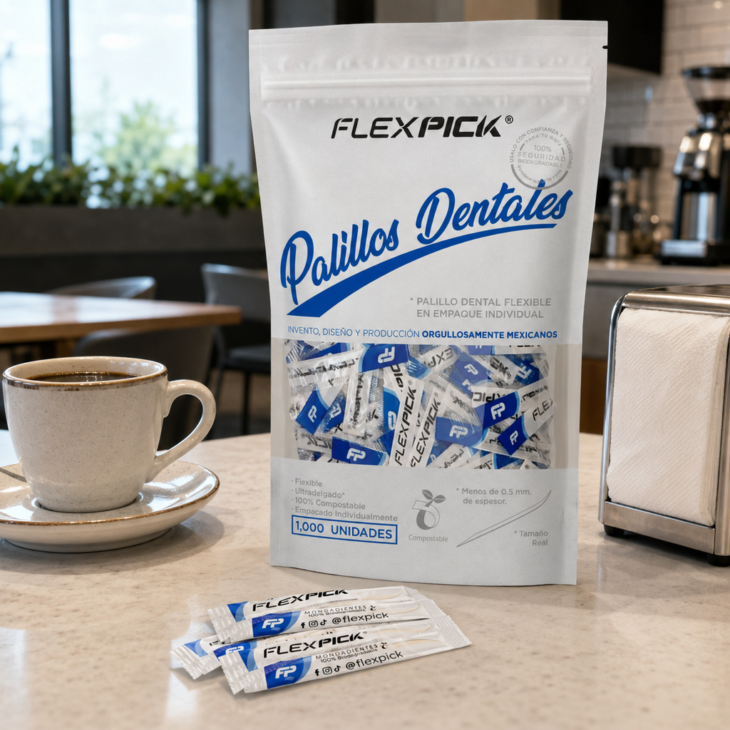 Palillos Dentales Flexpick® 3,000 piezas | Ultradelgados en Empaque Individual